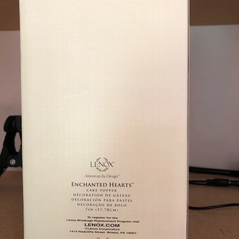 BRAND NEW! Lenox cake topper photo frame